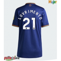 Camiseta Newcastle United Tino Livramento #21 Tercera Equipación para mujer 2025-26 manga corta